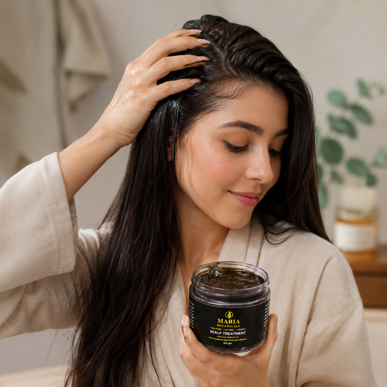 Maria Botanicals Scalp Treatment  with 26 Powerful Botanicals (225g)
