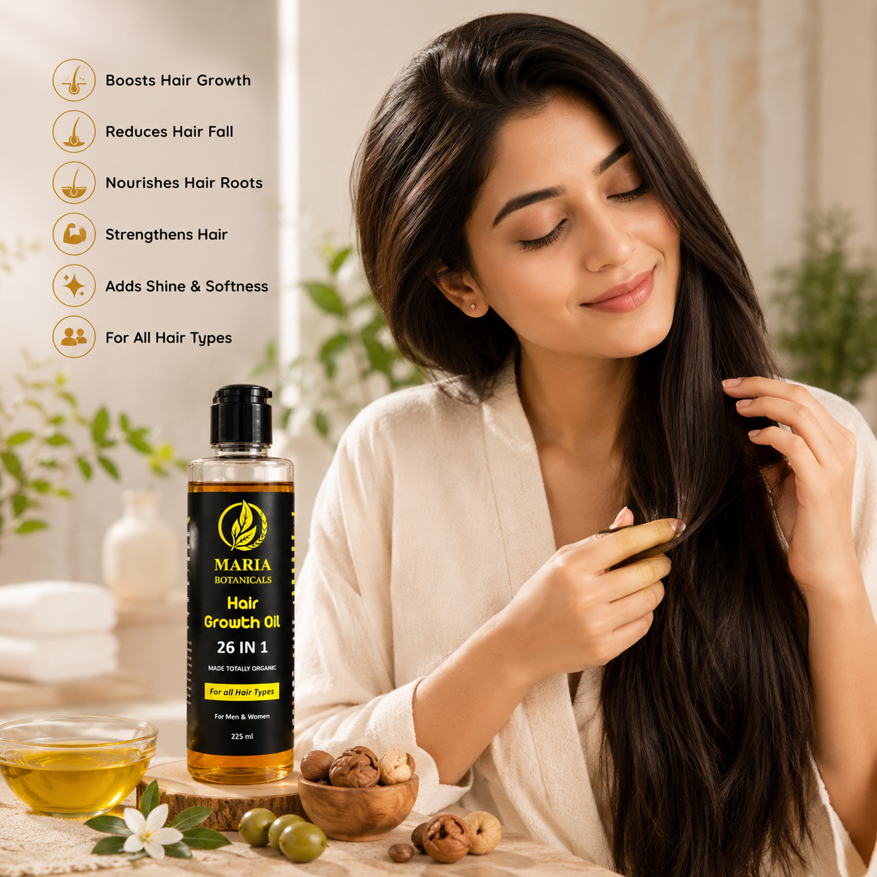 Maria Botanicals Hair Growth Oil 26 in 1 (250ml)